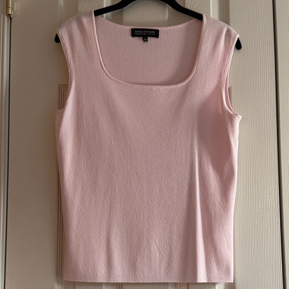 Jones New York Collection Platinum Sleeveless Top – Size L